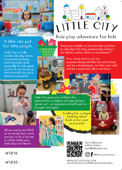 Little City -see regular activities for dates
